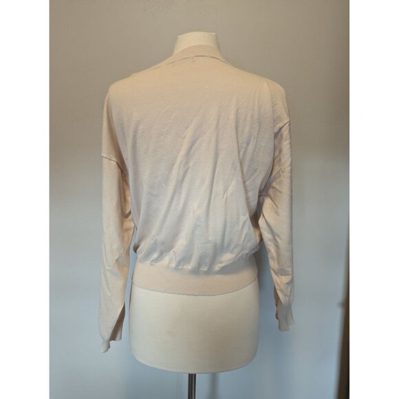 Esqualo Small Boxy Basic Knit Sweater Ivory Classic, minimalist - Picture 3 of 6